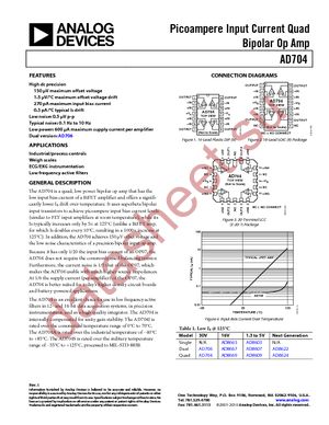 AD704JR-16-REEL datasheet  